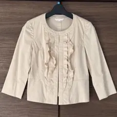 ANAYI 春夏フリルノーカラージャケットのサムネイル