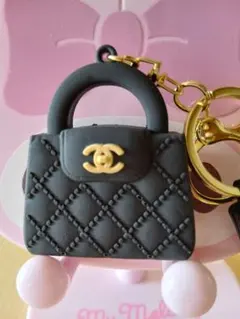 ☆シャネル☆ミニバッグキーホルダー☆黒1個☆