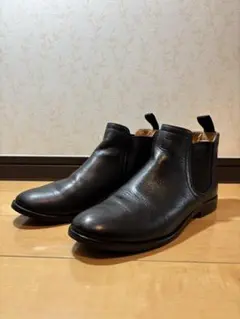 REGAL【23.5cm】サイドゴアブーツ　ショート丈　レザー　837　ブラック