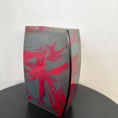 イタリア製　ガラス花瓶　フラワーベース