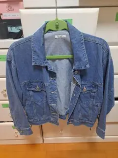 Gジャン　ジージャン　デニムジャケット　リボン　可愛い