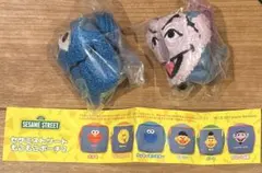 セサミストリート　もこもこポーチ2 クッキーモンスター　カウント伯爵　セット