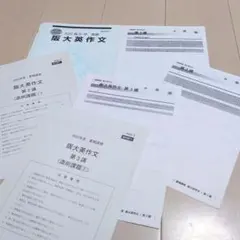 河合塾 2022年度 阪大英作文 夏期講習 テキスト 添削課題