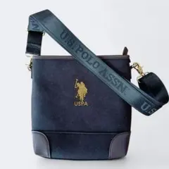 U.S. POLO ASSN.　ショルダーバッグ　ブラック　ブラウン　刺繍