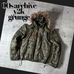 00s archive custom far down jacket y2k