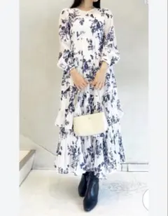 snidel ニットベストレイヤードワンピース