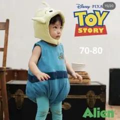 【新品未使用】バースデイ ロンパース リトルグリーンメン