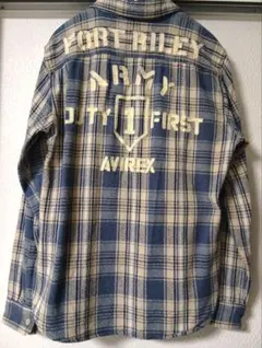 AVIREX　長袖チェックシャツ　Ｍサイズ