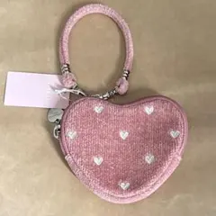 フェイラー　ラブラリーハート　ハート型ポーチ ピンク