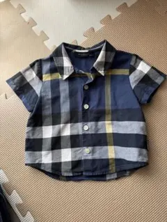 BURBERRY チェック柄半袖シャツ 80cm