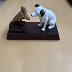 犬のブロンズ置物 大理石台座付き ビクター ニッパー君 - メルカリ