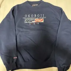 JANSPORT OKOBOJI 古着スウェット 90s 紺ネイビー