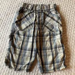 爽やかチェックハーフパンツ　140㎝
