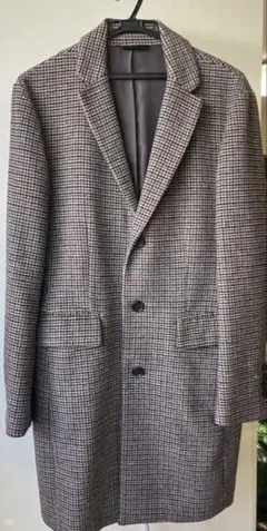 チェック柄 チェスターコート