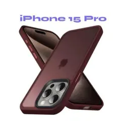 新品✨ アイフォン iPhone 15 Pro用 スマホケース ワインレッド