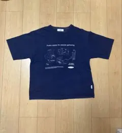 Ffein グラフィックTシャツ　ネイビー