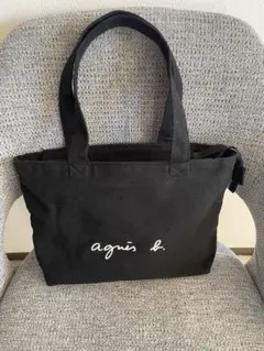 agnès b. ブラック トートバッグ