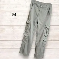 カーゴパンツ 【M】 グレー レディース ウエストゴム