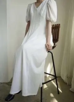 nonon✳︎様専用】Acka. puff sleeve flare dress - メルカリ