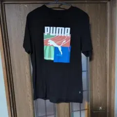 PUMA グラフィックTシャツ ブラック Lサイズ