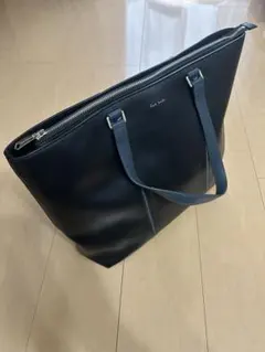 【美品】ポールスミス レザー トートバッグ ネイビー A4可 メンズ