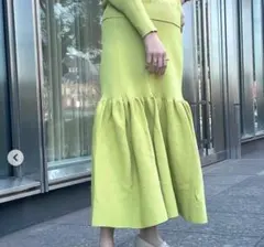 新品✨ユナイテッドアローズ リブニット スカート ティアード フレア 38