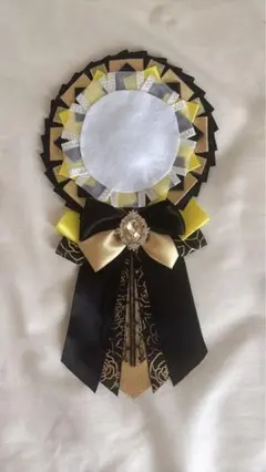 ロゼット ブラック系　イエロー形　໒꒱. ゜