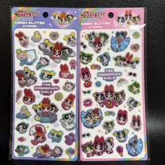 キャンディーグリッターステッカー　パワパフ　パワーパフガールズ　2種セット