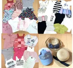 子ども服　夏服　女の子　保育園着　まとめ売り　大量　95.100.110