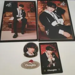 スキズ ポプアプ チャンビン ラントレ フォトカード ステッカー セット