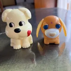 犬のキャラクターおもちゃ2体セット