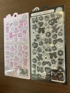 クーリア 正規品 ボンボンドロップシール 2枚セット　バレエ　ブラック