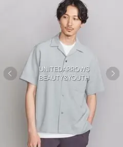 【最終値下げ・美品】BEAUTY&YOUTH リネンタッチ オープンカラーシャツ