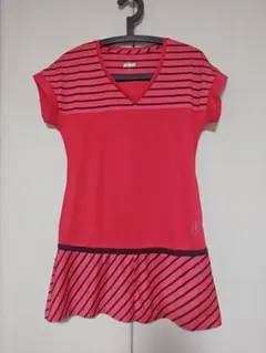 プリンスPrinceストライプのテニスウェア　ワンピース　Мサイズ