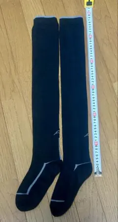 ゴルフ レディースニーハイソックス 黒