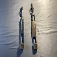 アフリカンアート 木製彫刻 セット( アフリカ、ザンビア)