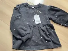 ハート柄長袖カットソー 110