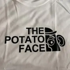 THE POTATO FACE 面白Tシャツ 白 L パロディのサムネイル