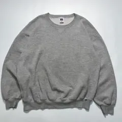 90s ラッセル USA製 スウェット 2XL グレー 無地 プレーン○7643