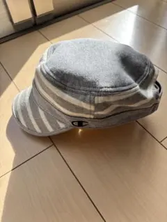 Champion ワークキャップ グレー ストライプ