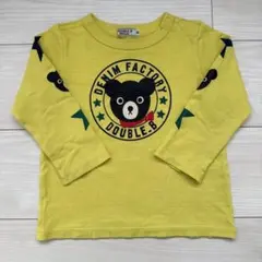 ミキハウス　DOUBLE.B イエロー 長袖カットソー　90cm