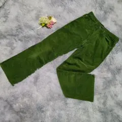 美品✨️グリーン コーデュロイパンツ 32インチ