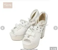 L　マジョレッティ　地雷　ロリータ　 厚底　リボン　フリル　ビジュー　量産