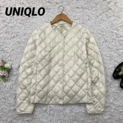 UNIQLO ノーカラー キルティング ウルトラライトダウンジャケット