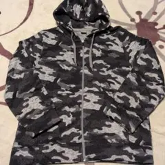 迷彩柄フルジップパーカー メンズL