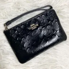 【未使用級】 COACH ミニポーチ マルチケース ハンドストラップ