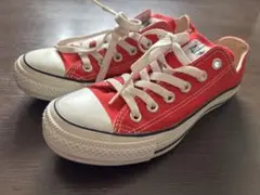 コンバース オールスター レッド ローカット　23.5 赤色
