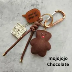 mojojojo じゃらじゃらキーホルダー クマ 茶色 ブラウン ゴールド