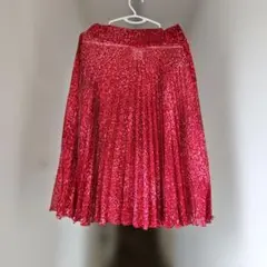 agnès b.レッド系 プリーツスカートのサムネイル