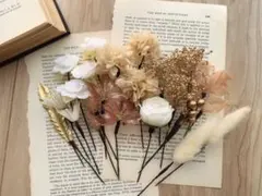 No.8ドライフラワーヘッドパーツ成人式 卒業式 髪飾り 結婚式